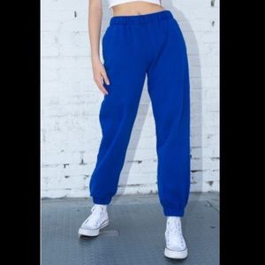 Brandy Melville Dark Blue Rosa Sweatpants